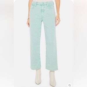 Mother THE DODGER ANKLE NEPTUNE GREEN Women's Jeans size 28